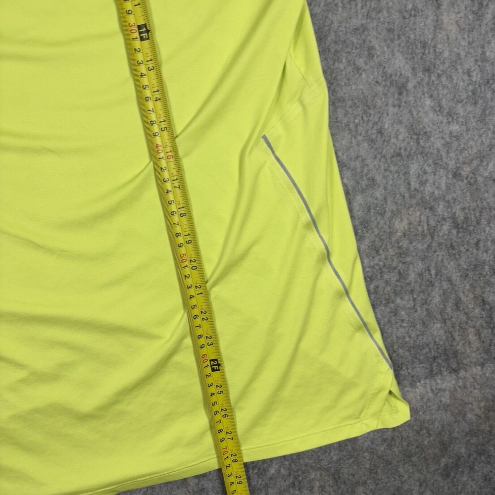 Lululemon Shirt Mens Large Fast Free Short Sleeve T-Shirt Neon Yellow Hi Vis Run - Picture 4 of 6